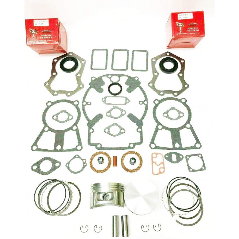 Lil Red Barn Engine Rebuild Kit Fits Kohler KT17, M18, MV16 ket Set, Includes Pistons & Rings