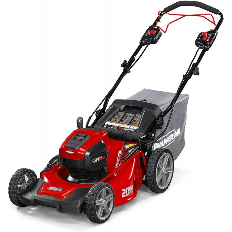 Snapper HD 48V MAX Cordless Electric Self-Propelled 20-Inch Lawn Mower Kit with (1) 5.0 Battery and (1) Rapid Charger