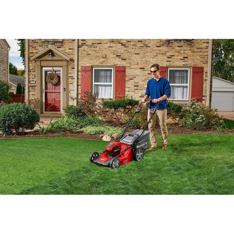 Snapper HD 48V MAX Cordless Electric Self-Propelled 20-Inch Lawn Mower Kit with (1) 5.0 Battery and (1) Rapid Charger