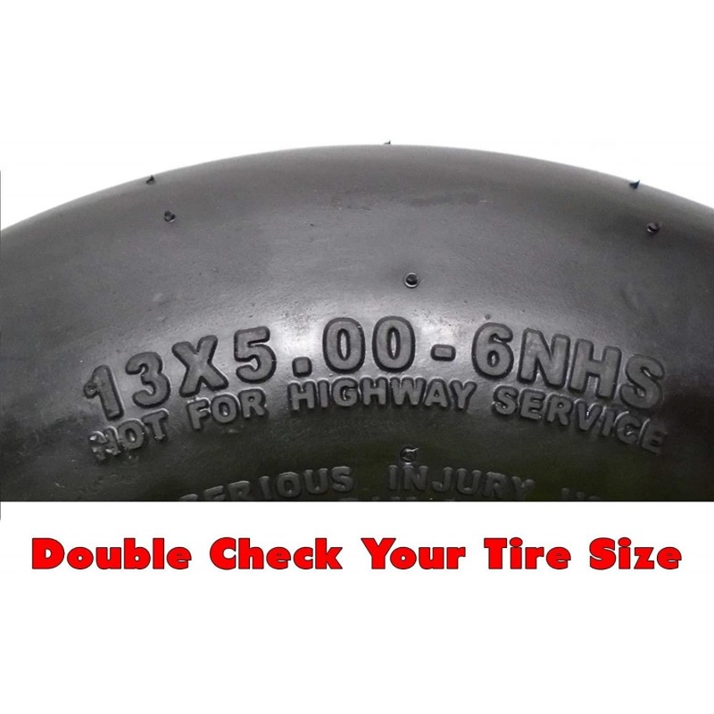 NoAir (2) John Deere Flat Free Wheel Assemblies 13x5.00-6 Yellow Replaces TCA13769