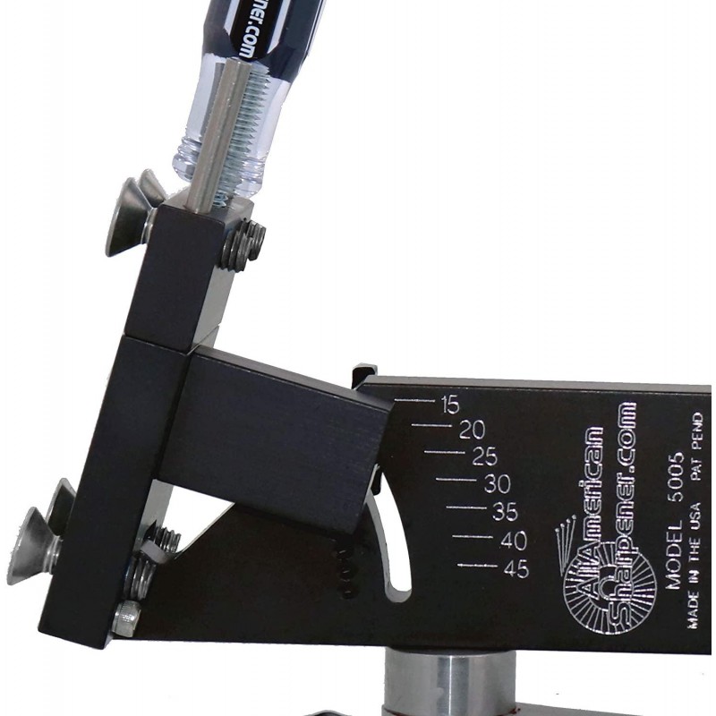 All American Sharpener Model Model 5005 15°-45° Adjustable Lawn Mower Blade Sharpener for Right and Left Hand Blades