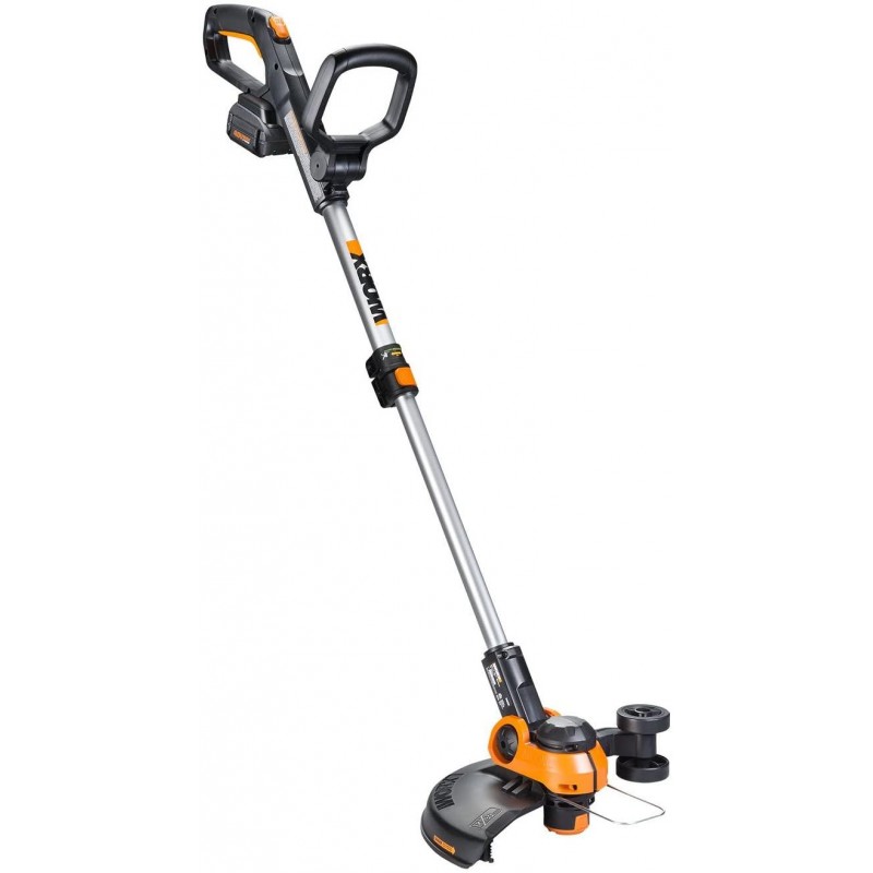 WORX Wg180 40 Volt GT3.0 Trimmer with Battery and Charger Included Cordless Grass Trimer, Orange and Black