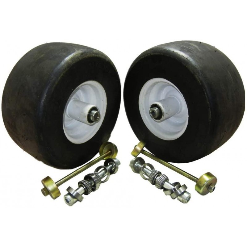 proven part 2 Pack 13X6.5X6 White No Flat Front Solid Tire Puncture Proof Replaces Exmark 103-0065 Includes Bearings Replaces 103-3051 - 1-633584 - 103-0063 - 126-5361 - 1-633585