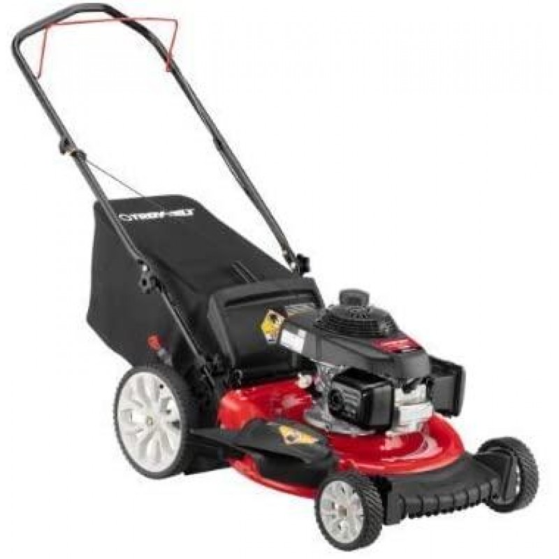 Troy-Bilt TB160 21 in. 160 cc  Walk Behind Push Mower with High Rear Wheels and 3-in-1 Cutting Triaction Cutting System