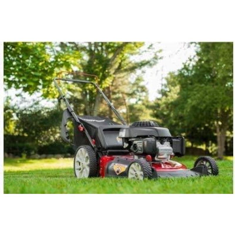 Troy-Bilt TB160 21 in. 160 cc  Walk Behind Push Mower with High Rear Wheels and 3-in-1 Cutting Triaction Cutting System