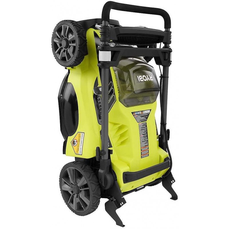 Ryobi RY40180 40V Brushless Lithium-Ion Cordless Electric Mower Kit, with 5.0Ah Battery, 19.88