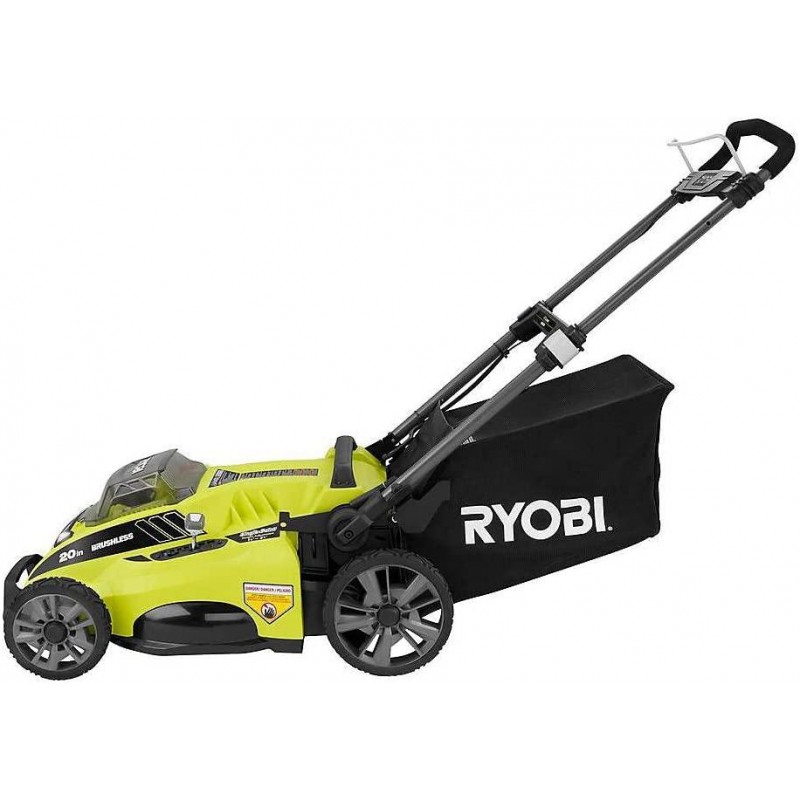 Ryobi RY40180 40V Brushless Lithium-Ion Cordless Electric Mower Kit, with 5.0Ah Battery, 19.88