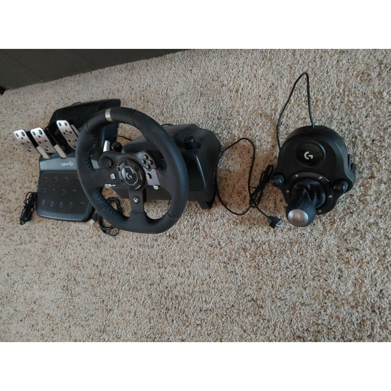logitech g920 racing wheel and shifter For Xbox And PC.   Steering Wheel +