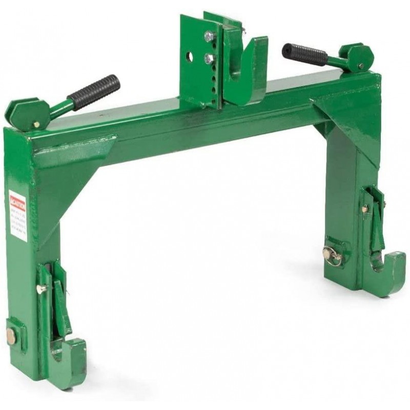Titan Attachments Quick Hitch Cat 1 and Cat 2, 3 Point Green Steel