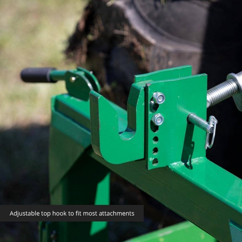 Titan Attachments Quick Hitch Cat 1 and Cat 2, 3 Point Green Steel