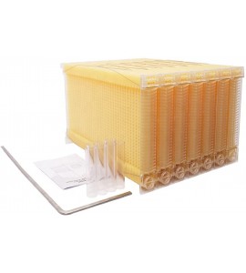 FUMENG Auto Flow Beehive,Wooden Flow Hive Beehive House Kit No Pollution Beekeeping Honey for Beekeepers Food Grade BPA,7 beehives