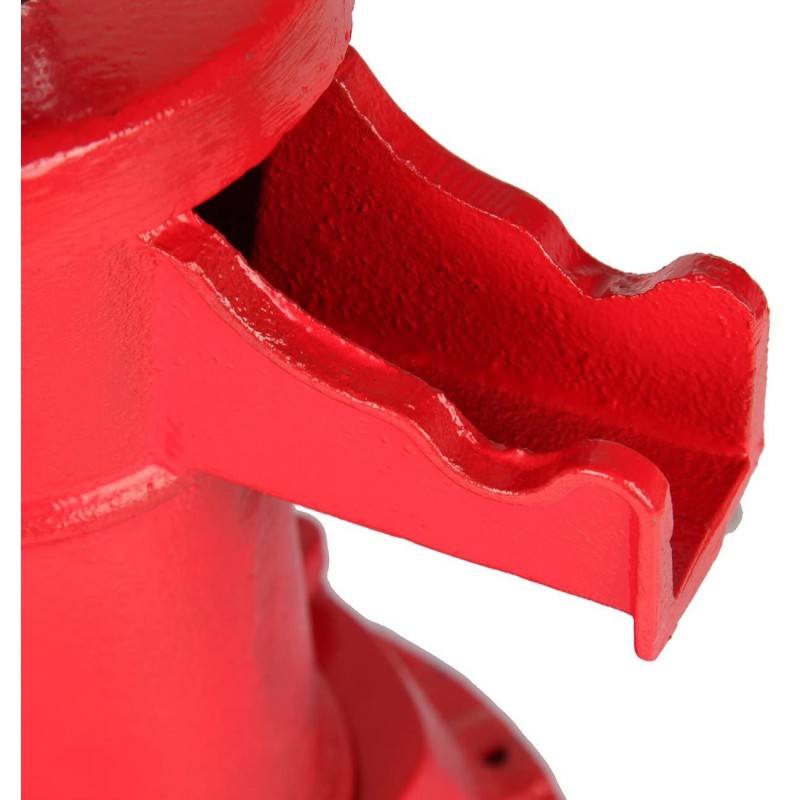 Ridgeyard 1160/ PP500NL Hand Water Pitcher Pump #2 Cast Iron Press Suction Outdoor Yard Ponds Water Garden with Spare Cup Leather and Lower Valve Leather（Red）