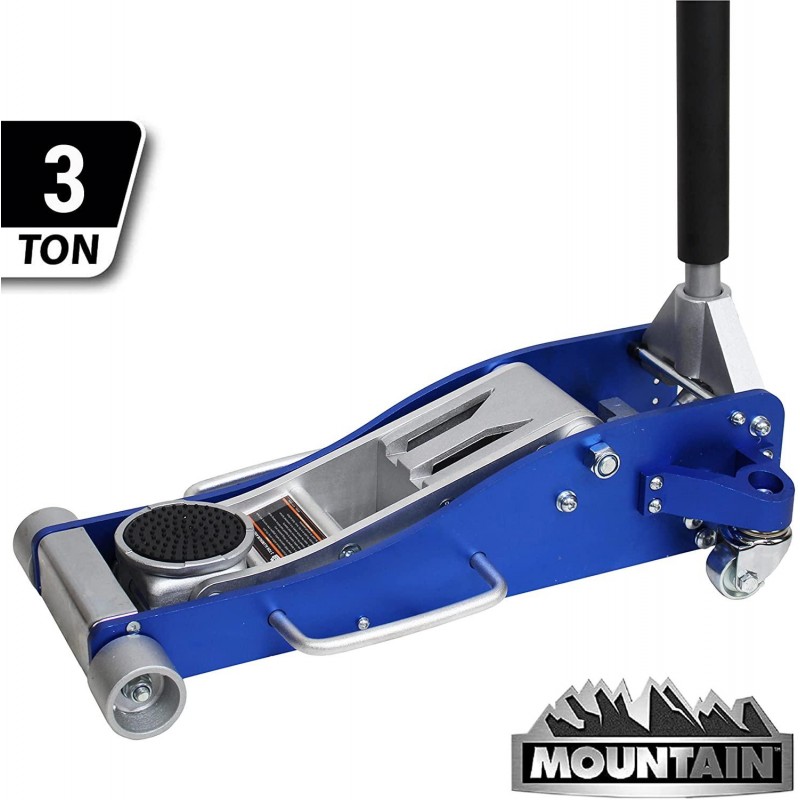 3 Ton Aluminum Racing Jack and Service Jack Steel Hybrid Low Profile Quick Lifting Jack Mountain