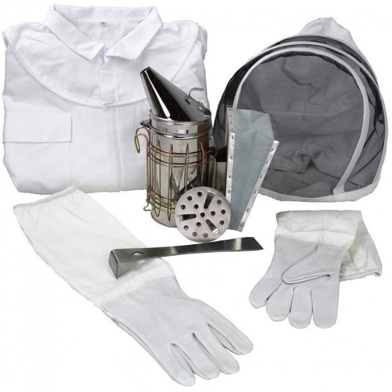 Amish Made in USA Complete Langstroth Beehive - The Starter Kit (Full Hive with 1 Deep & Accessories)