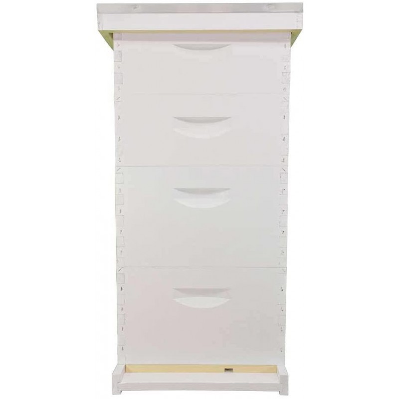 Mann Lake Beehive kit, Completely Assembled Kit, Painted, with Frames and Foundation, Ready to Use,10 Frame Kit, 2 Deep Bee Boxes, 2 Medium Supers, Made in The USA
