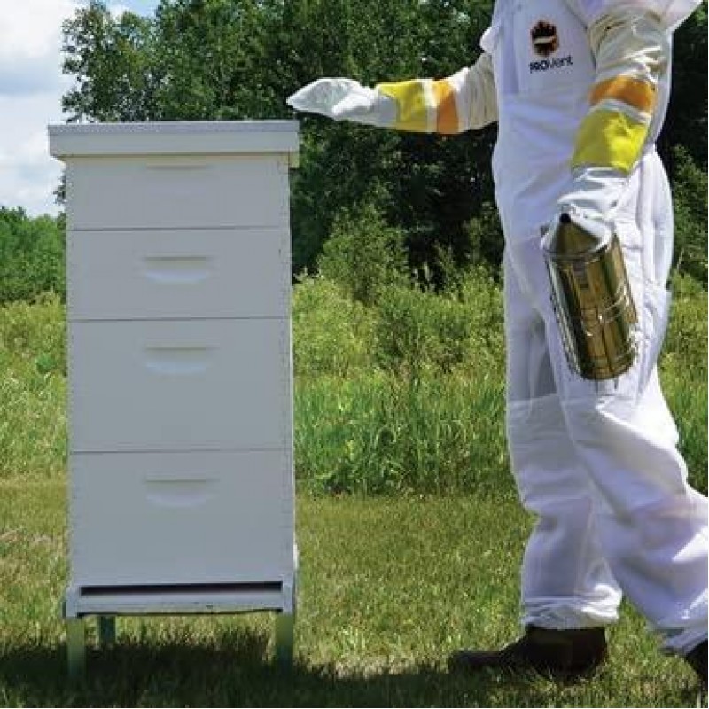 Mann Lake Beehive kit, Completely Assembled Kit, Painted, with Frames and Foundation, Ready to Use,10 Frame Kit, 2 Deep Bee Boxes, 2 Medium Supers, Made in The USA