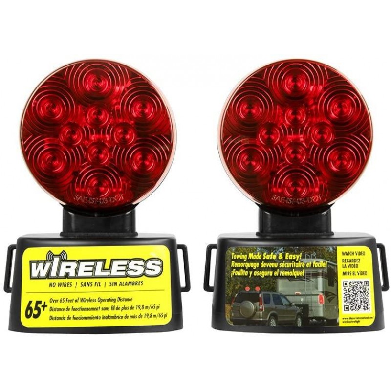 Blazer International C6304 LED Wireless Magnetic Trailer Towing Light Kit