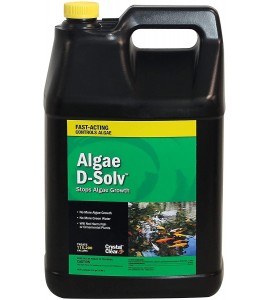 CrystalClear Algae D-Solv - EPA Registered Algaecide - Safe for Fish and Plants: 2.5 Gallons Treats 115,200 Gallons
