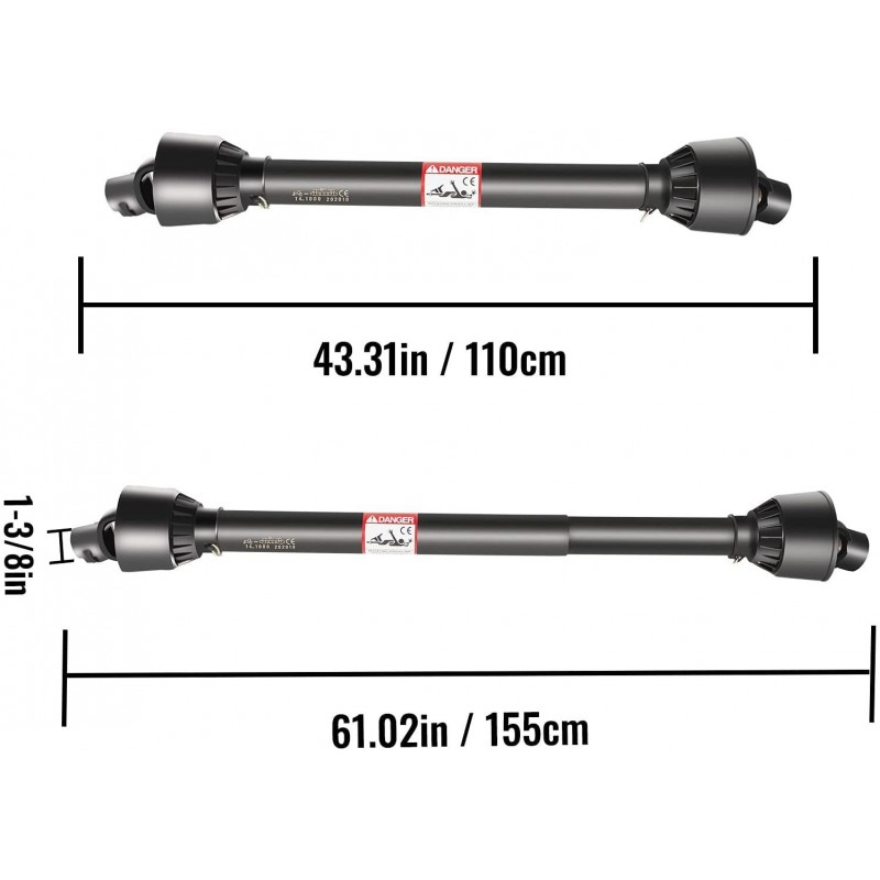 VEVOR PTO Shaft, 1-3/8