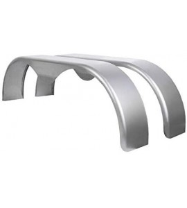 KUAFU Tandem Round Trailer Fenders Fit 13 Inch to 15 Inch Wheels Unpainted Set of 2 KUAFU Tandem Round Trailer Fenders Fit 13 Inch to 15 Inch Wheels Unpainted Set of 2