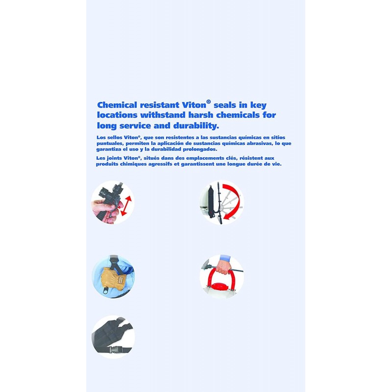 Solo 475-B-DELUXE Professional Diaphragm Pump Backpack Sprayer, 4-Gallon, Bleach Resistant Pump Assembly