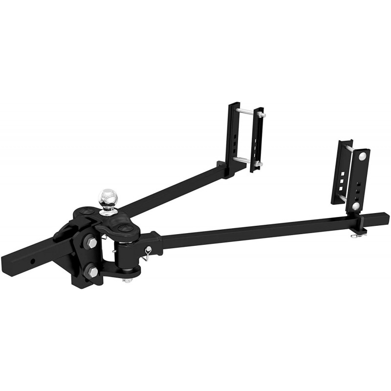 CURT 17501 TruTrack 4P Weight Distribution Hitch with 4X Sway Control, Up to 15K, 2-in Shank, 2-5/16-Inch Ball