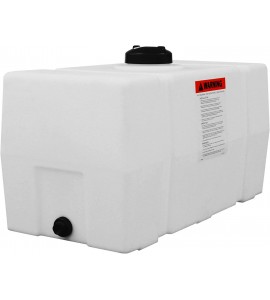 RomoTech 82123919 Horizontal Square Polyethylene Reservoir Water Tank for Farming Construction and More, 50 Gallon, Saddle RomoTech 82123919 Horizontal Square Polyethylene Reservoir Water Tank for Farming Construction and More, 50 Gallon, Saddle