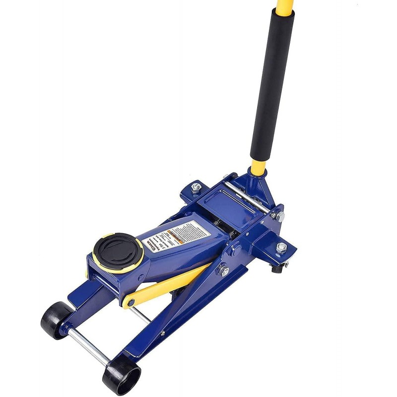 Heavy Duty 3 Ton Floor Jack, Low Profile Hydraulic Jack, Steel Service Jack Quick Rise with Double Pump Quick Lift