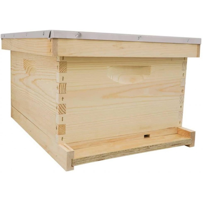 Complete Bee Hive Kit, Unpainted, Assembled, Made In The USA