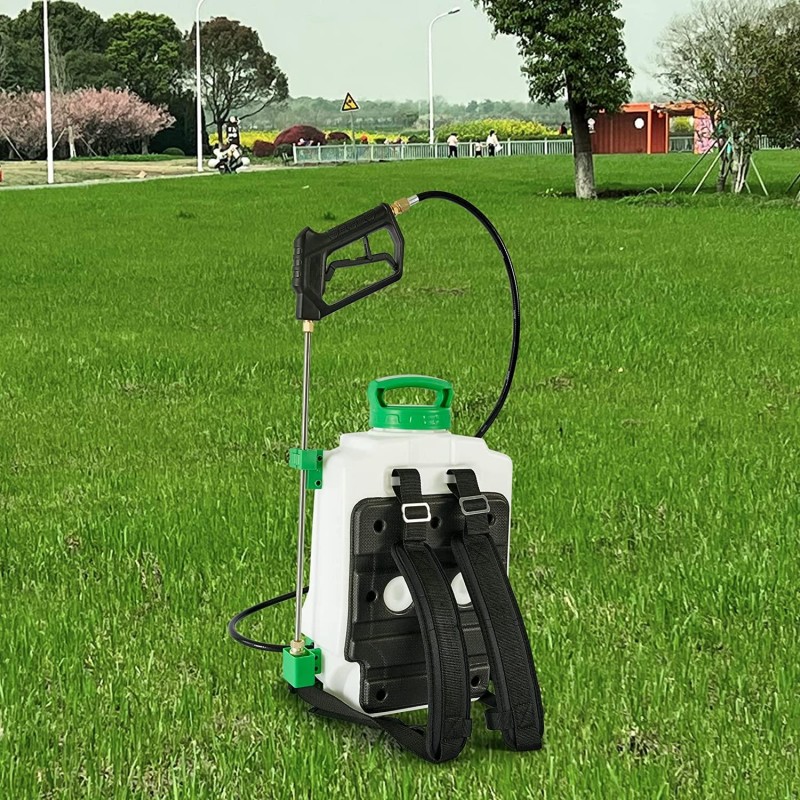 ALIENTABI Backpack Sprayer 4 Gallon, Battery Powered Backpack Sprayer with 2.6Ah Lithium Battery for Weeding, Spraying, Cleaning