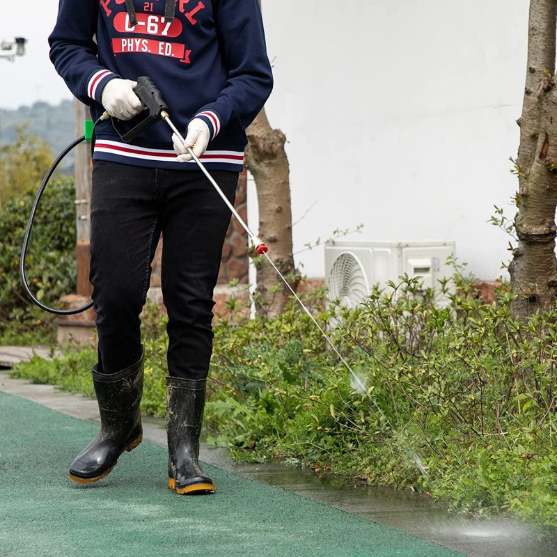 ALIENTABI Backpack Sprayer 4 Gallon, Battery Powered Backpack Sprayer with 2.6Ah Lithium Battery for Weeding, Spraying, Cleaning