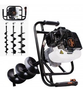 Pumplus Gas Powered 52CC Post Hole Digger 4“+ 6 Pumplus Gas Powered 52CC Post Hole Digger 4“+ 6