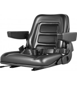 VEVOR Universal Forklift Seat Black PVC Tractor Seat, 6 VEVOR Universal Forklift Seat Black PVC Tractor Seat, 6