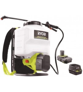 RYOBI ONE+ 18-Volt Lithium-Ion Cordless 4 Gal. Backpack Chemical Sprayer - 2.0Ah Battery and Charger Included RYOBI ONE+ 18-Volt Lithium-Ion Cordless 4 Gal. Backpack Chemical Sprayer - 2.0Ah Battery and Charger Included