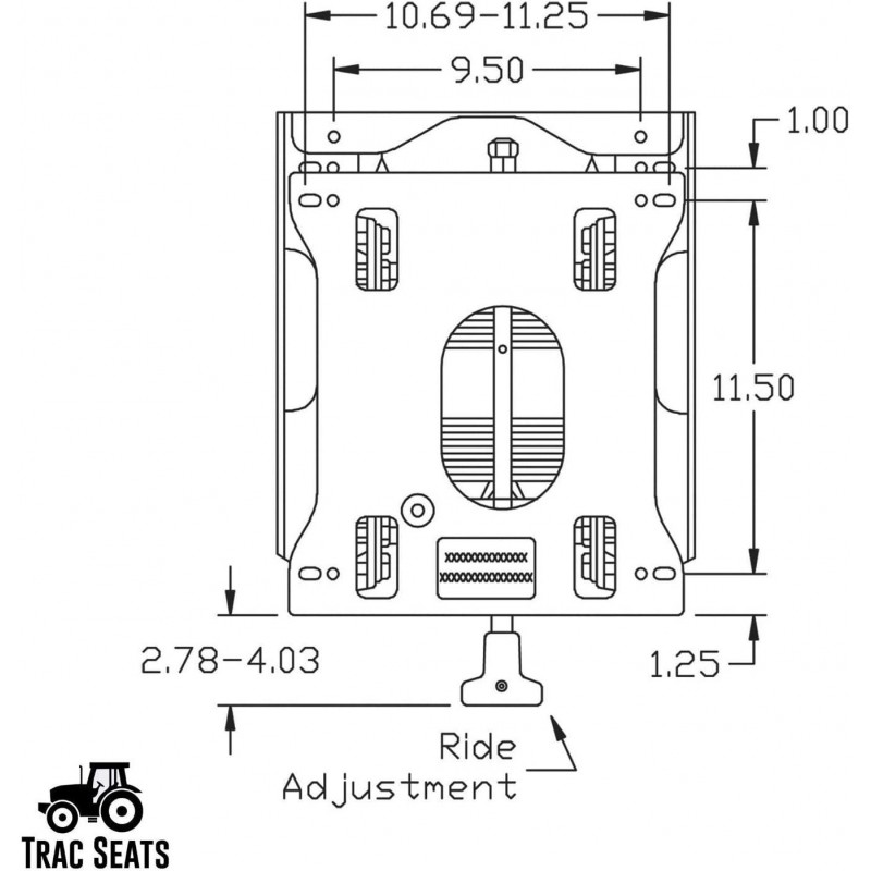 TRAC SEATS Seat Suspension Kit for Bad Boy Zero Turn Mowers - Rebel, Maverick, Rogue, Outlaw, Avenger Models and More - SAME DAY - 1 Year Warranty