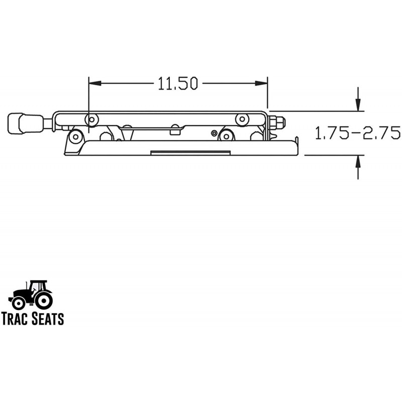 TRAC SEATS Seat Suspension Kit for Bad Boy Zero Turn Mowers - Rebel, Maverick, Rogue, Outlaw, Avenger Models and More - SAME DAY - 1 Year Warranty