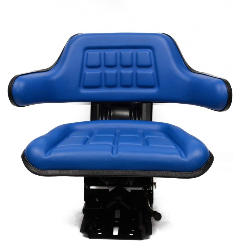 Universal Tractor Suspension Seat Sliding Rails Adjustable,Waffle Style,Fits for John Deere,Ford/New Holland,Massey Ferguson,Kubota (Blue)