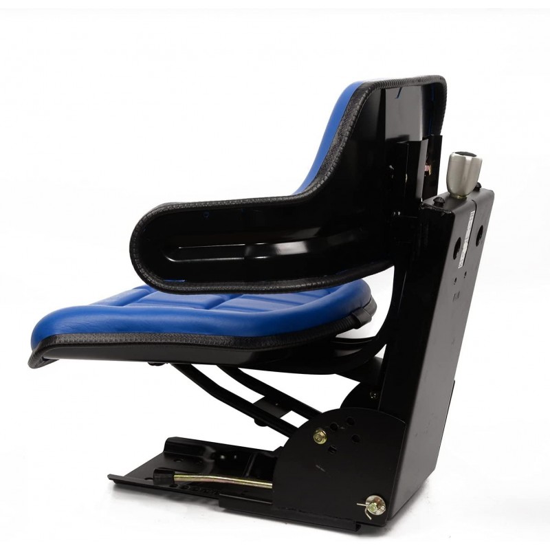 Universal Tractor Suspension Seat Sliding Rails Adjustable,Waffle Style,Fits for John Deere,Ford/New Holland,Massey Ferguson,Kubota (Blue)