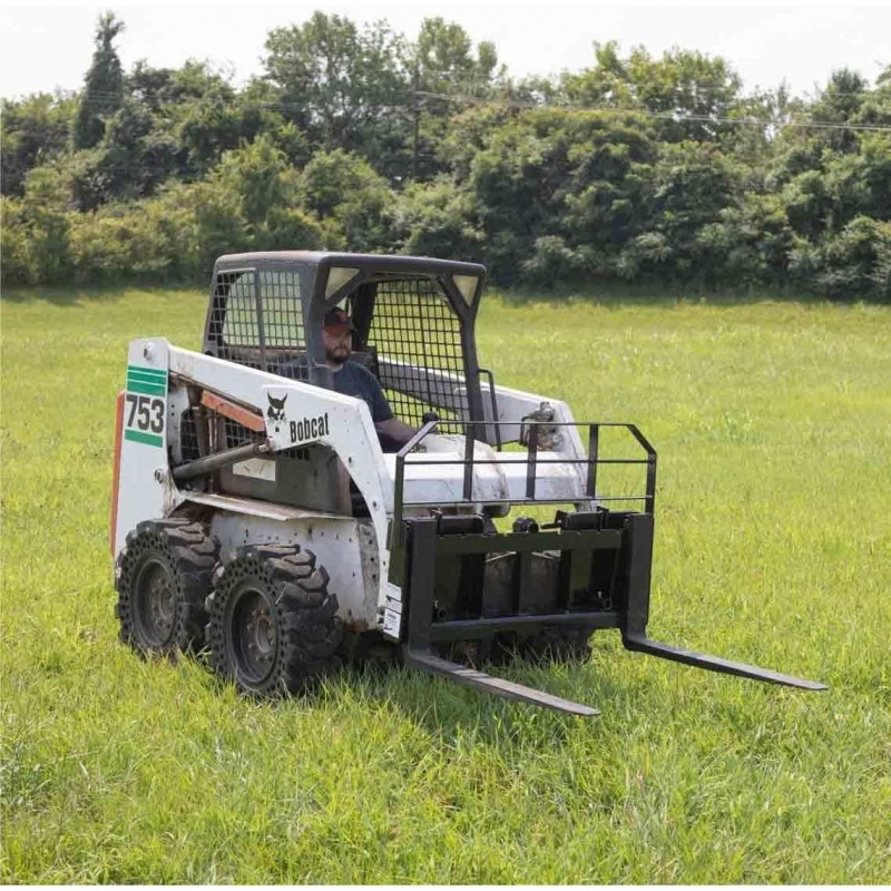 Titan Attachments HD Skid Steer Pallet Fork Attachment, 48