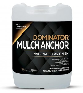 DOMINATOR 5 Gallon Mulch Anchor - Locks Mulch, Ready to Use Adhesive, Long Lasting