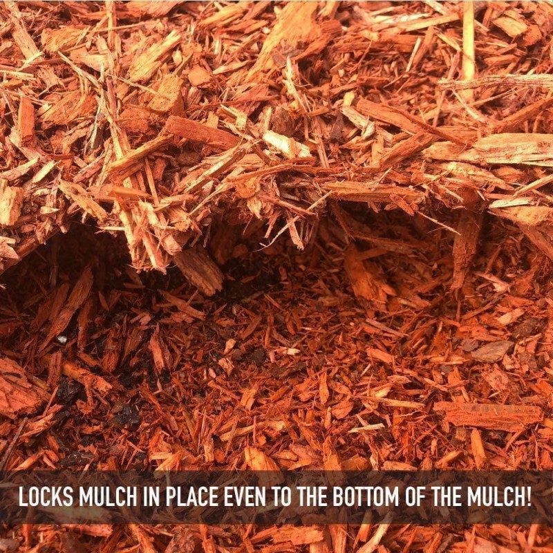 DOMINATOR 5 Gallon Mulch Anchor - Locks Mulch, Ready to Use Adhesive, Long Lasting