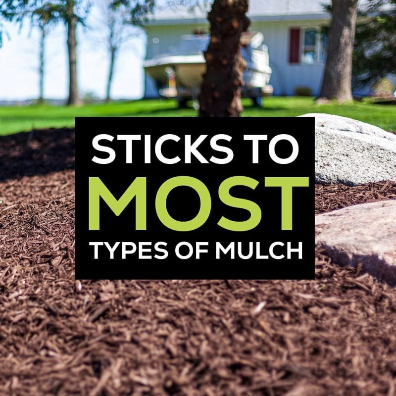 DOMINATOR 5 Gallon Mulch Anchor - Locks Mulch, Ready to Use Adhesive, Long Lasting