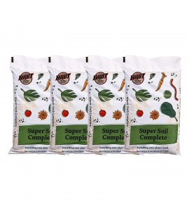 Brut Super Soil Indoors Outdoors Complete Rich Dark Healthy Natural Organic 21 Qt Non Toxic Odor Free All Purpose Soil (4 Pack)