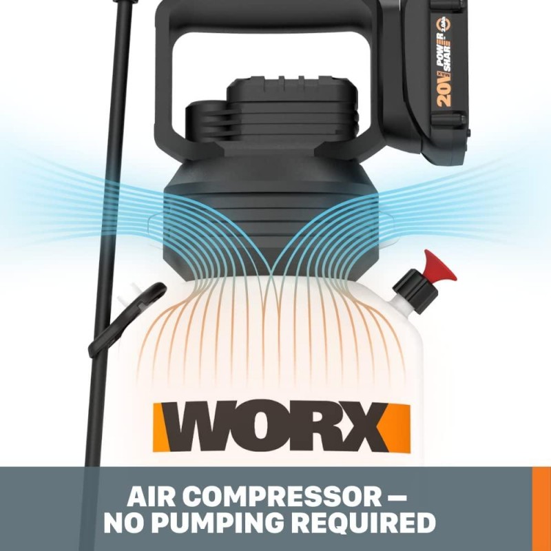 Worx WG829 20V Power Share 2-Gallon Cordless Yard Sprayer