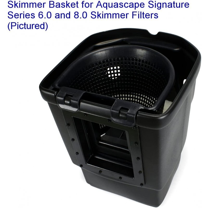 Aquascape 29003 Signature Series 6.0 & 8.0 Pond Skimmer Filter Basket, Black