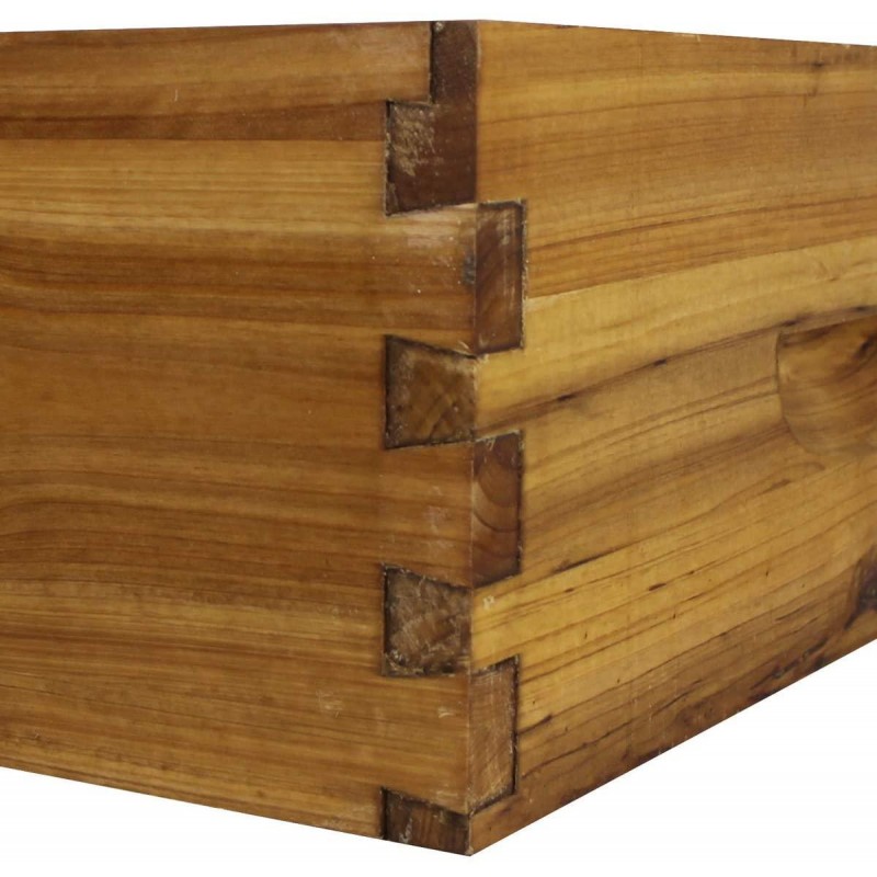 Hoover Hives 10 Frame Langstroth Beehive Dipped in 100% Beeswax Includes Wooden Frames & Waxed Foundations (2 Deep Boxes, 1 Medium Box)(Fully Assembled)