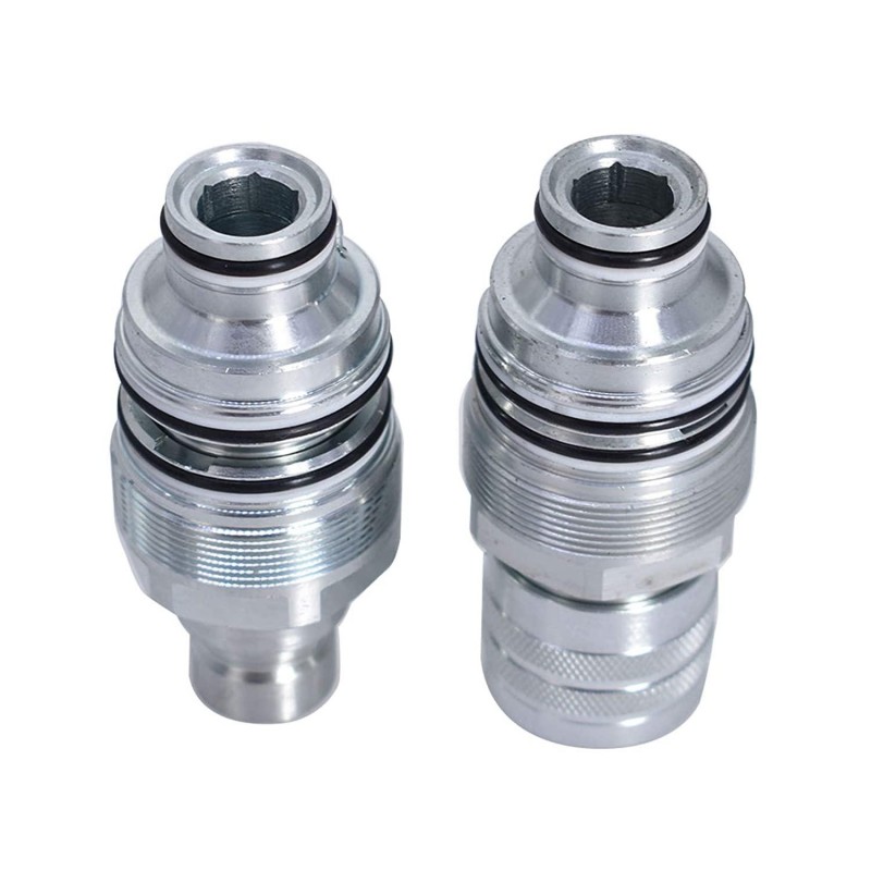 findmall Replacement Bobcat 6679837 6680018 Male & Female Flat Face Quick Coupler Kit Skid Steer Cartridge Manifold