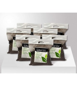 California Hot Soil Premium 100% Organic Super Soil Kit, 18+ Nutrient Blend - Living Soil Technology - Potting and Garden Soil for Indoor Grow Kit - Includes (7x) 6 Lbs Bag of CaliHotSoil