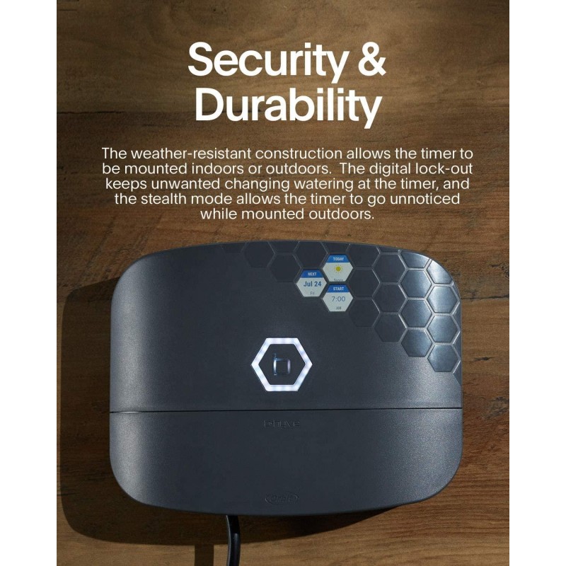 Orbit 57985 B-hyve XR Smart 8-Zone Indoor/Outdoor Sprinkler Controller, Compatible with Alexa