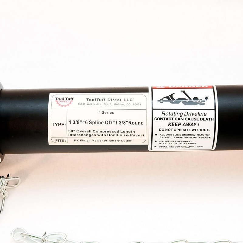 PTO Drive Line, General Purpose, Finishing Mower, Tiller, 1-3/8